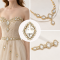 Wholesale Diamond-Shaped Sew-On Flower Mode Glass Claw Rhinestones
