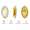 Wholesale Navette Sew-On Flower Mode Claw Rhinestones