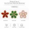 Wholesale Flower Sew-On Flower Mode Glass Claw Rhinestones