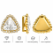 WholesaleTriangle Sew-On Flower Mode Claw Rhinestones