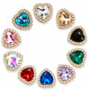 Wholesale Heart Sew-On Flower Mode Claw Glass Rhinestones
