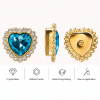 Wholesale Heart Sew-On Flower Mode Claw Glass Rhinestones