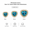 Wholesale Heart Sew-On Flower Mode Claw Glass Rhinestones