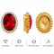 Wholesale Oval Sew-On Flower Mode Claw Rhinestones
