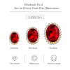 Wholesale Oval Sew-On Flower Mode Claw Rhinestones