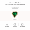 Wholesale Tilted Heart Sew-On Flower Mode Glass Claw Rhinestones