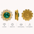 Wholesale Round Sew-On Flower Mode Claw Rhinestones