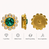 Wholesale Round Sew-On Flower Mode Glass Claw Rhinestones
