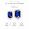Wholesale Rectangle Sew-On Flower Mode Claw Rhinestones
