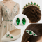 Wholesale Navette Sew-On Flower Mode Claw Rhinestones With Pearl