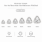 Wholesale Triangle Sew-On Flower Mode Claw Rhinestones With Pearl