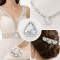 Wholesale Triangle Sew-On Flower Mode Claw Rhinestones With Pearl