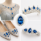 Wholesale Tear Drop Sew-On Flower Mode Claw Rhinestones With Pearl