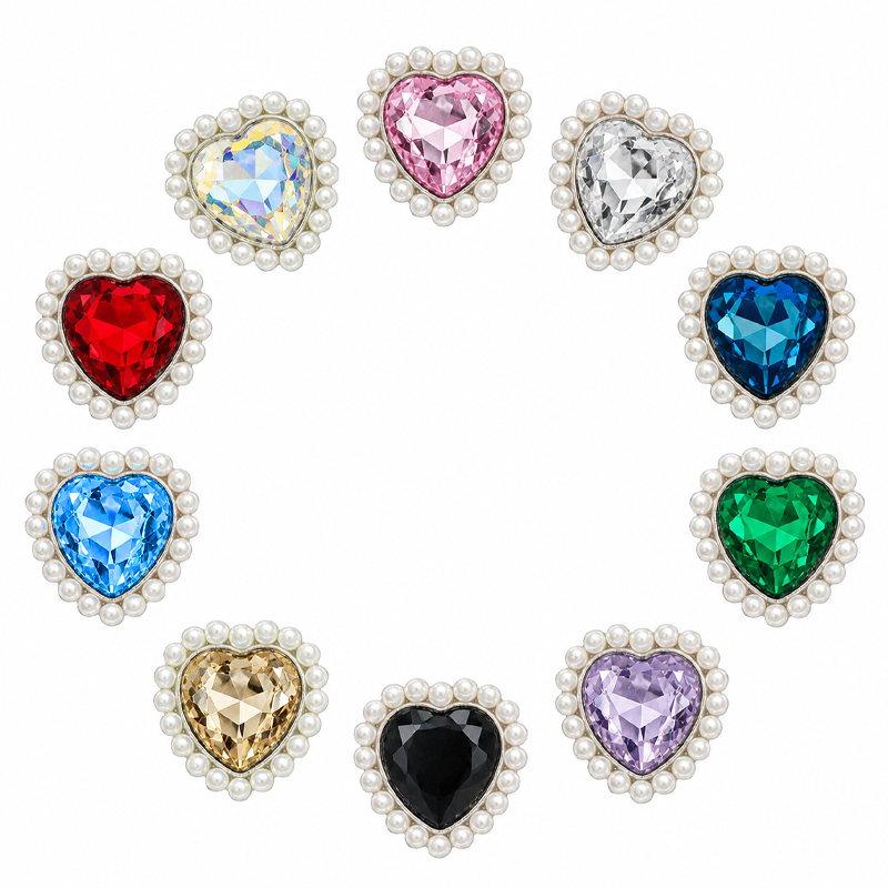 sunflower Claw rhinestone With Pearl