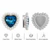 Wholesale Heart Sew-On Flower Mode Claw Glass Rhinestones With Pearl