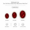 Wholesale Oval Sew-On Flower Mode Claw Rhinestones With Pearl