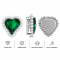 Wholesale Tilted Heart Sew-On Flower Mode Glass Claw Rhinestones With Pearl