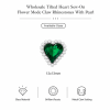 Wholesale Tilted Heart Sew-On Flower Mode Glass Claw Rhinestones With Pearl
