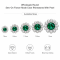 Wholesale Round Sew-On Flower Mode Glass Claw Rhinestones With Pearl