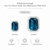 Wholesale Rectangle Sew-On Flower Mode Claw Rhinestones With Pearl