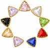 Wholesale Triangle Sew-On Wave Model Claw Rhinestones