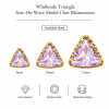 Wholesale Triangle Sew-On Wave Model Claw Rhinestones