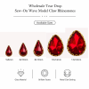 Wholesale Tear Drop Sew-On Wave Model Claw Rhinestones