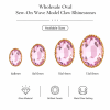 Wholesale Oval Sew-On Wave Model Claw Rhinestones