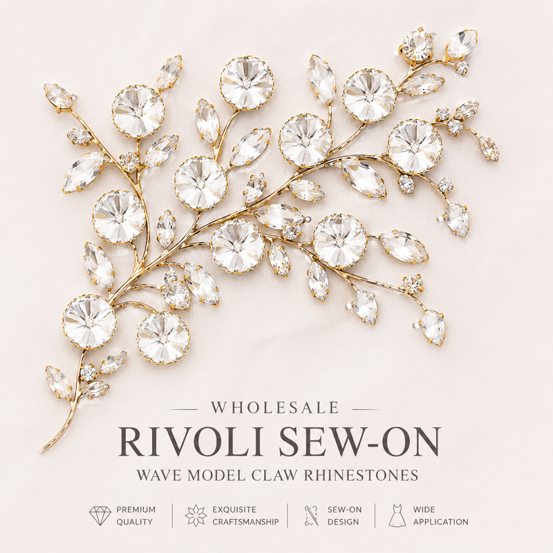 rivoil wave model claw rhinestones