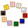 Wholesale Square Sew-On Wave Model Claw Rhinestones