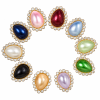 Wholesale Tear Drop Sew-On Pearl Flower Model Claw Rhinestones