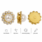 Wholesale Round Sew-On Pearl Flower Model Claw Rhinestones