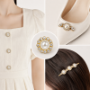Wholesale Heart Sew-On Pearl Flower Model Claw Rhinestones