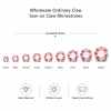 Wholesale Round Sew-On Acrylic 4 Claw Rhinestones