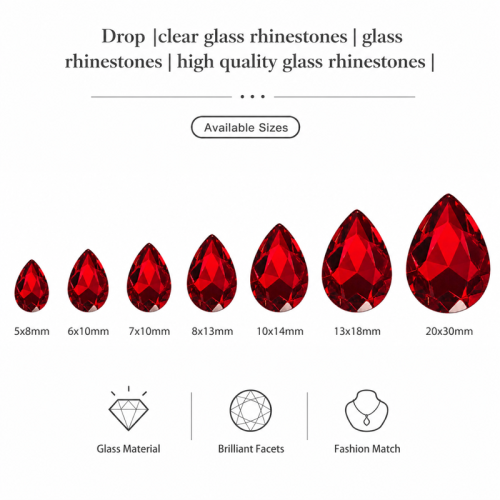 Drop | clear glass rhinestones | glass rhinestones high quality glass rhinestones |