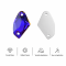 G&J Wholesale Galactic Glass Sew-On Stone