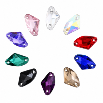 G&J Wholesale Galactic Glass Sew-On Stone