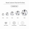 G&J Wholesale Round Lochrose Glass Sew-On Stone