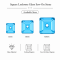 G&J Wholesale Square Lochrose Glass Sew-On Stone