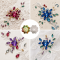 G&J Wholesale Flower Lochrose Glass Sew-On Stone