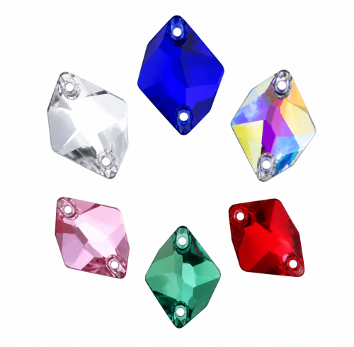 G&J Wholesale Cosmic Glass Sew-On Stone