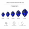 G&J Wholesale Cosmic Glass Sew-On Stone