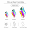 G&J Wholesale S-Shaped Glass Sew-On Stone