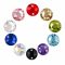 G&J Wholesale Round Flat Faceted Glass Sew-on Stones