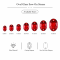 G&J Wholesale Oval Glass Sew-On Stone