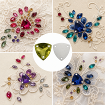 G&J Wholesale Trilliant Glass Sew-On Stone