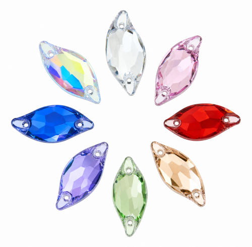 G&J Wholesale Mermaid Glass Sew-On Stone