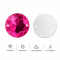 G&J Wholesale Round Chamfered Acrylic Sew-On Rhinestones Two-Hole
