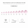 G&J Wholesale Round Chamfered Acrylic Sew-On Rhinestones Two-Hole