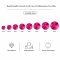 G&J Wholesale Round Satellite Faceted Acrylic Sew-On Rhinestones Two-Hole